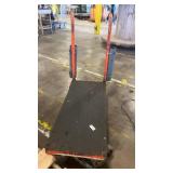 Used Heavy-Duty Industrial Platform Cart with Steel Frame