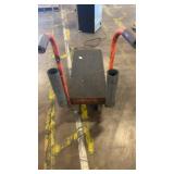Used Heavy-Duty Industrial Platform Cart with Steel Frame