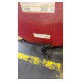 Used Red 55 Gallon Steel Storage Tank with Stand