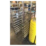 Commercial Stainless Steel Bakery Pan Rack on Casters