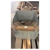 Industrial Electric Motor with Cooling Fan and Metal Enclosure