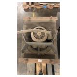 Industrial Electric Motor with Cooling Fan and Metal Enclosure