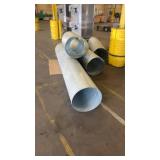 Collection of Spiral Ductwork Sections and Fittings