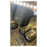 Lot of 2 Monogram Paper Towel Dispensers and 4 Soap Dispensers