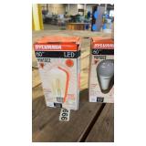 Lot of 8 Sylvania 60W Vintage LED Light Bulbs Assorted Styles