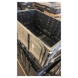 Pallet of Collapsible Plastic Bulk Storage Bins