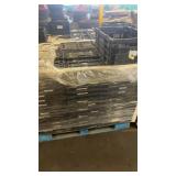 Pallet of Stackable Plastic Vented Storage Crates