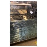 Pallet of Black Plastic Ventilated Storage Crates