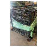 Pallet of Plastic Milk Crates