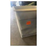 Large Plastic Industrial Bin with Forklift Pockets