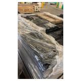 Pallet of Stackable Industrial Plastic Crates and Lids