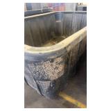 Large Black Industrial Storage Bin