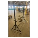 Heavy Duty Rolling Metal Storage Rack with Multiple Arms