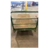 Industrial Heavy Duty Wooden Platform Cart with Metal Frame