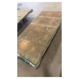 Industrial Heavy Duty Wooden Platform Cart with Metal Frame