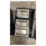 Lot of Stainless Steel Steam Table Pans