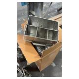 Lot of Stainless Steel Rectangular Utensil Caddies by Tablecraft