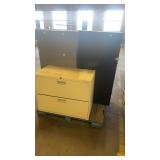 Lot of 3 Metal Office File Cabinets Assorted Sizes