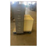 Lot of 3 Metal Office File Cabinets Assorted Sizes