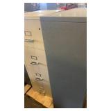 Set of 2 Metal Filing Cabinets with Four Drawers Each