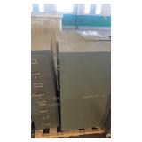Used Metal Vertical 4-Drawer Filing Cabinet