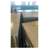 Set of 3 Used Metal Four-Drawer File Cabinets