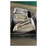 Lot of Stainless Steel Steam Table Pans