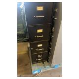 Lot of 2 Metal 4-Drawer Filing Cabinets