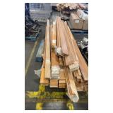 Assorted Lot of Hardwood Trim and Flooring Boards