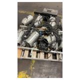 Set of 10 Aluminum Stage Par Can Lights with Power Cables