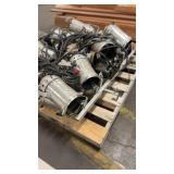 Set of 10 Aluminum Stage Par Can Lights with Power Cables