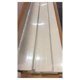 Vinyl Semi-Privacy Fence Kit 6ft H x 6ft W White Sections
