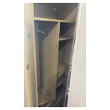 Used Metal Storage Locker with Shelves and Compartments