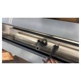 Faux Zinc and Stainless Steel Electric Fireplace Base 47.5in