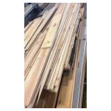 Large Lot of Mixed Wood Boards and Trim Pieces