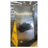 Used Commercial Stainless Steel Insulated Wall Panels with Signs of Wear