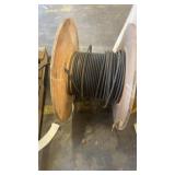 Large Wooden Spool of Heavy Gauge Electrical Wire