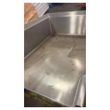 Industrial Stainless Steel Angled Prep Table