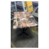 Set of 2 Restaurant Tables with Historic and Train Graphics