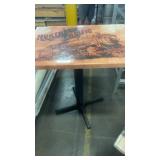 Set of 2 Restaurant Tables with Historic and Train Graphics