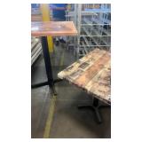 Set of 2 Restaurant Tables with Historic and Train Graphics