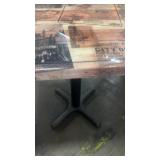 Set of 2 Restaurant Tables with Historic and Train Graphics