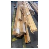 Large Lot of Assorted Wood Lumber Boards Various Lengths