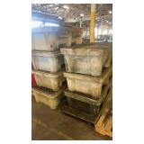 Group of Heavy Duty Spill Containment Pallets and Totes
