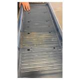 Metal Industrial Storage Rack with Adjustable Blue Plastic Shelves