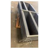 Metal Industrial Storage Rack with Adjustable Blue Plastic Shelves