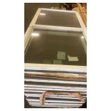 Pallet of 13 Used Double Hung Windows 61x33 Inches