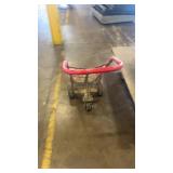 Used Red Metal Hand Truck/Dolly with Dual Wheels