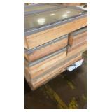 Lot of Commercial Double Pane Windows in Wooden Crates