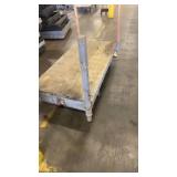 Heavy Duty Industrial Wooden Platform Cart with Metal Wheels